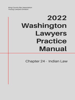 cover image of Washington Lawyers Practice Manual Chapter 24